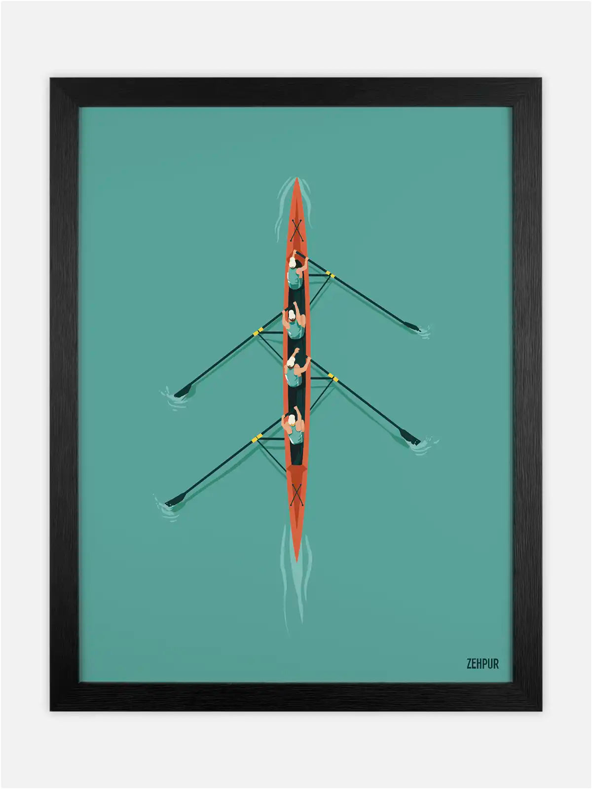 Rowing poster | Discover our sport posters | Zehpur