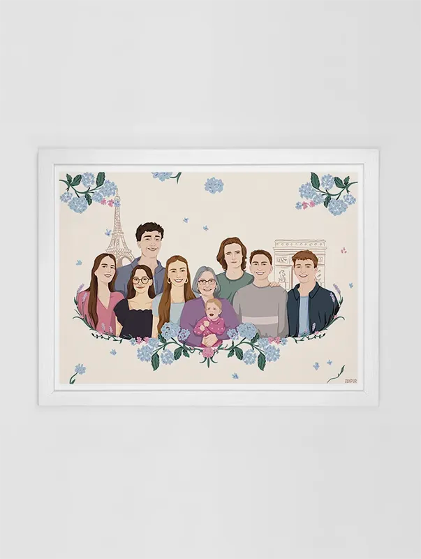 Personalized family poster | Offer a unique design | Zehpur